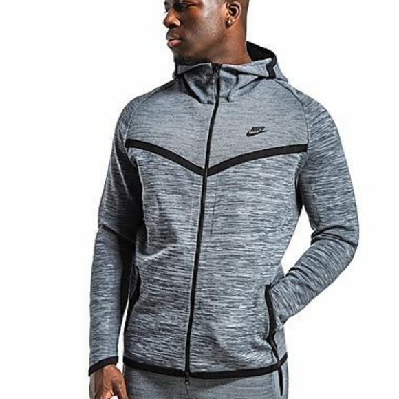 💥SOLD💥 Nike Tech Knit Windrunner Jacket Hasta Black - Picture 4 of 4